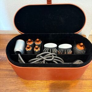 Dyson Multi Styler Airwrap Complete Set HS01 Nickel & Copper Works Great